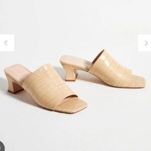 Loeffler Randall Croc-Embossed Mules
